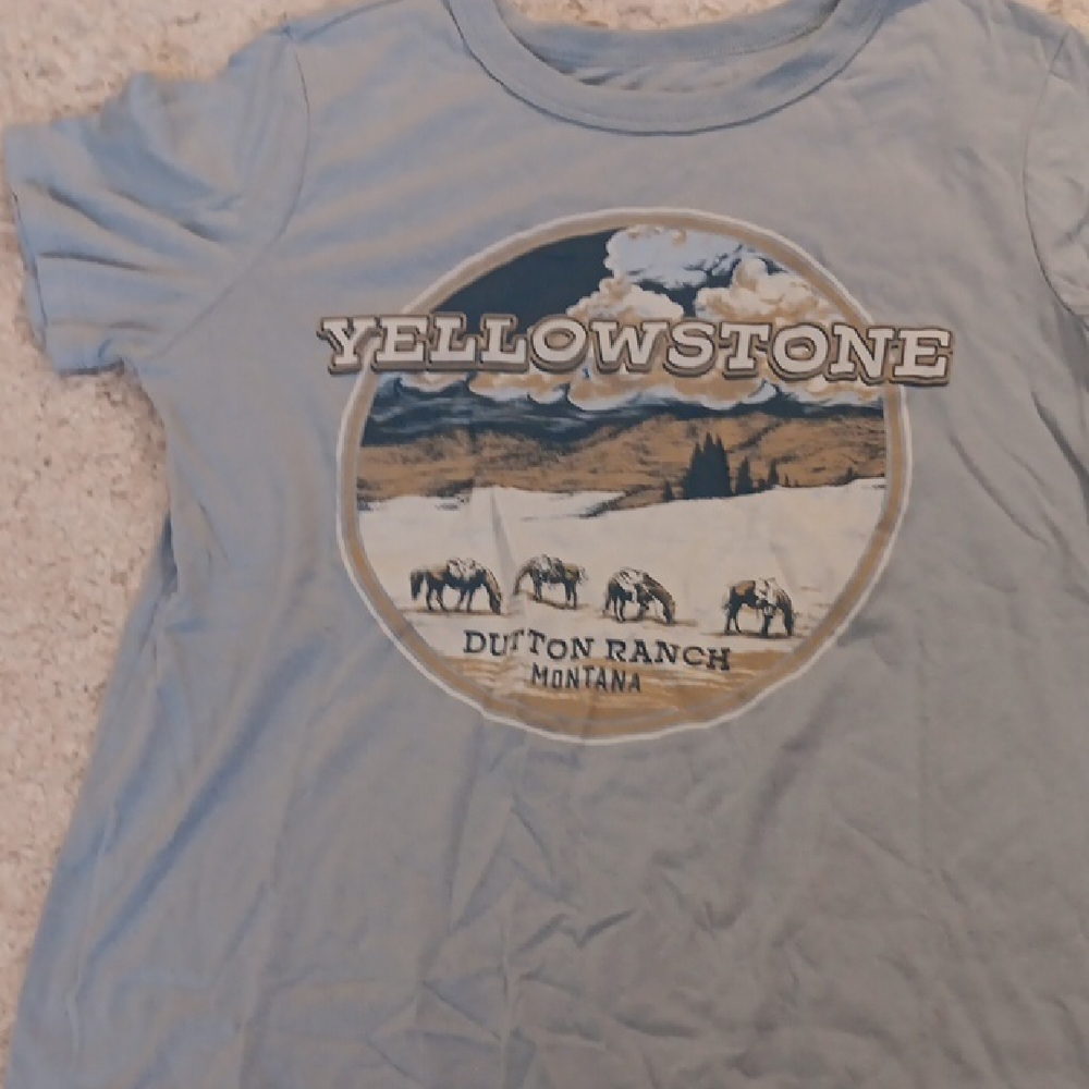 Yellowstone Dutton Ranch Kids T-Shirt - Blue